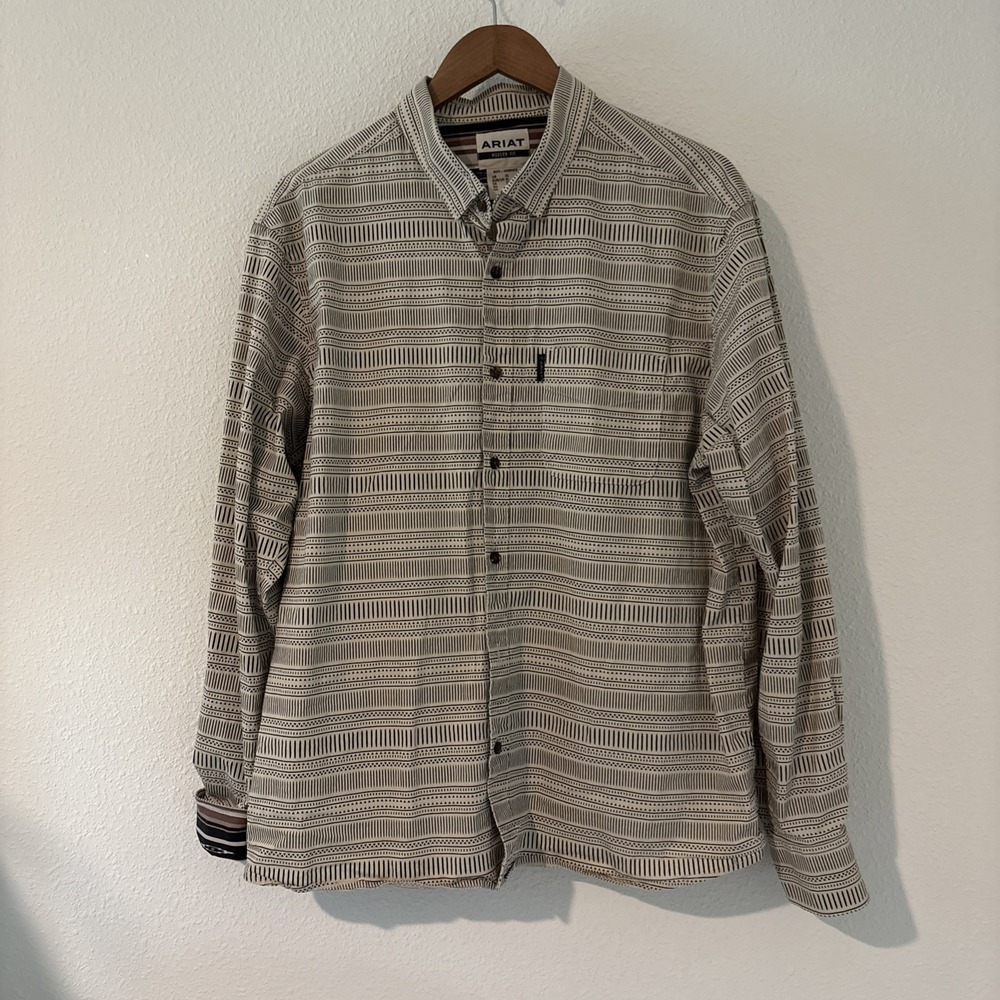 ARIAT Men's Marvin Stretch Modern Fit Shirt XL Cowboy Western Wear Country
